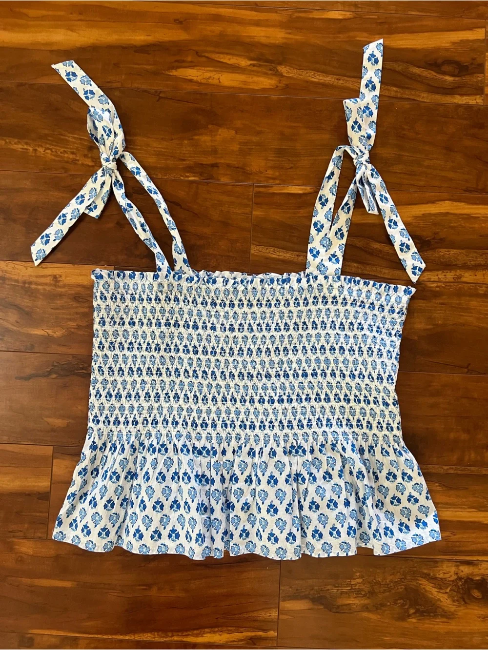 J. Crew Tie Shoulder Top